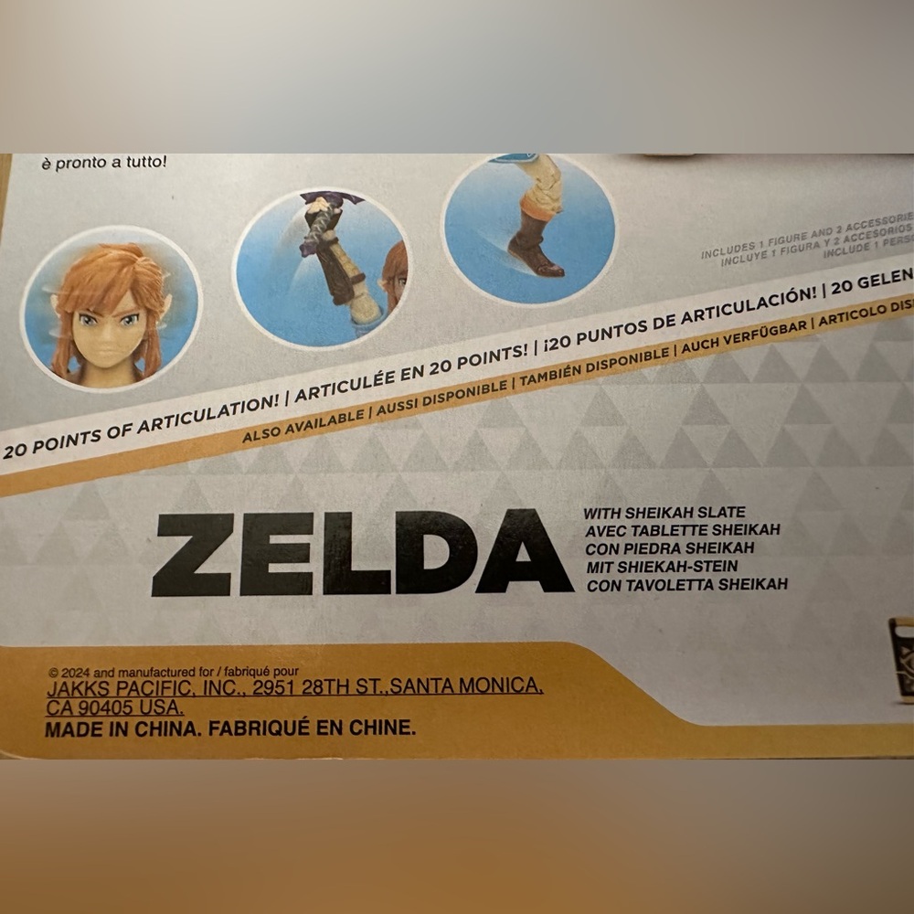 Legend Of Zelda Link With Master Sword & Shield Action Figure 2024 Jakks 42551 - Picture 5 of 6